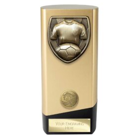 Prime Cobra Football Shirt & Ball Award Gold & Black 160mm