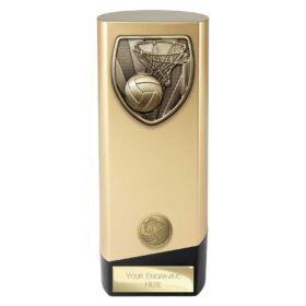 Prime Cobra Netball Award Gold & Black 190mm