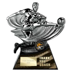 Power Strike Football Thank You coach Gunmetal & Black 180mm