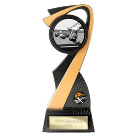Mania Tower Pool Award Carbon Black & Gold 205mm