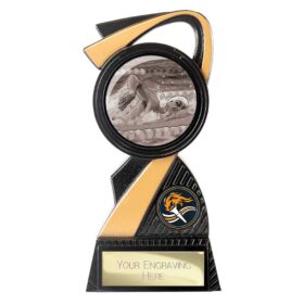 Mania Tower Swimming Award Carbon Black & Gold 155mm