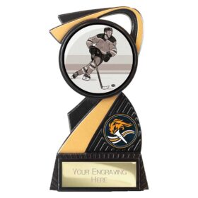 Mania Tower Ice Hockey Award Carbon Black & Gold 130mm