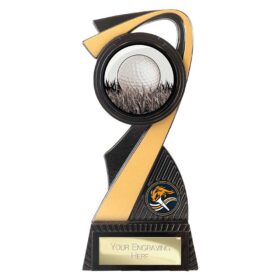 Mania Tower Golf Award Carbon Black & Gold 180mm