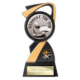 Mania Tower Golf Nearest the Pin Award Carbon Black & Gold 155mm