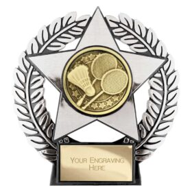 Emperor Star Badminton Plaque Silver 120mm