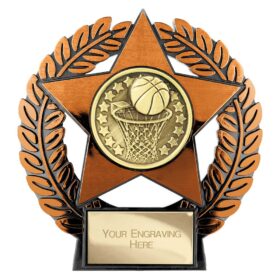 Emperor Star Basketball Plaque Bronze 120mm