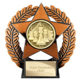 Emperor Star Chess Plaque Bronze 120mm