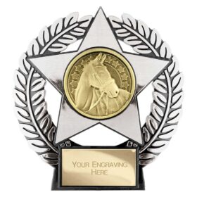 Emperor Star Equestrian Plaque Silver 120mm