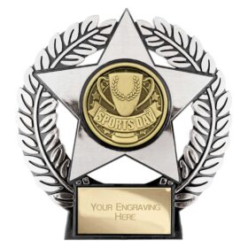 Emperor Star Sports Day Plaque Silver 120mm