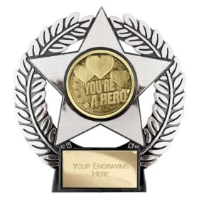 Emperor Star You're a Hero Plaque Silver 120mm