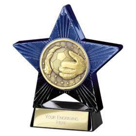 Superstar Goalkeeper Award Blue & Black 110mm
