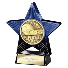 Superstar Managers Player Award Blue & Black 110mm