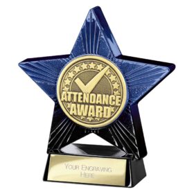 Superstar Attendance Award Blue & Black 110mm
