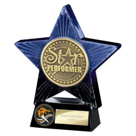 Superstar Star Performer Award Blue & Black 140mm
