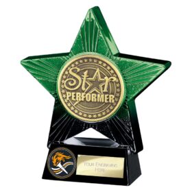 Superstar Star Performer Award Green & Black 140mm