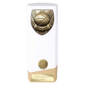 Prime Cobra Basketball Award White & Gold 190mm
