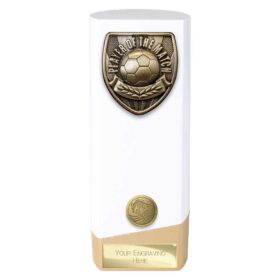 Prime Cobra Player of Match Award White & Gold 192mm