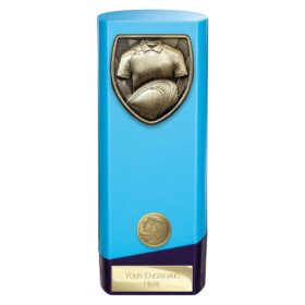 Prime Cobra Rugby Shirt & Ball Award Blue & Purple 190mm