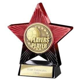 Superstar Players Player Award Red & Black 110mm
