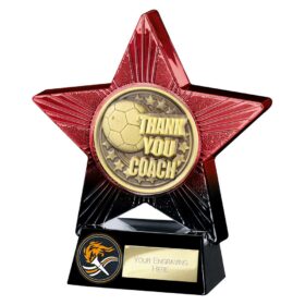 Superstar Thank you Coach Award Red & Black 140mm