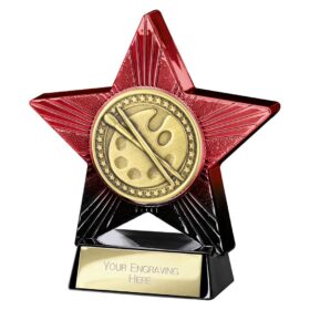 Superstar Art Award Red & Black 110mm