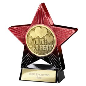 Superstar You're a Hero Award Red & Black 110mm