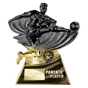 Power Strike Football Parents Player Carbon Black & Gold 180mm