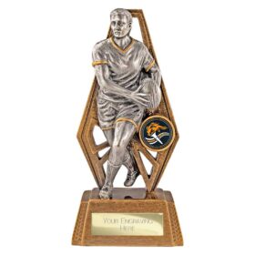 Immense Rugby Award Antique Gold & Silver 190mm