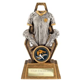 Immense Football Award Antique Silver & Gold 130mm