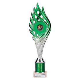 Wildfire Multisport Tube Trophy Green and Silver 315mm