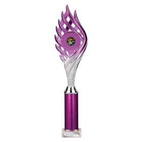 Wildfire Multisport Tube Trophy Purple and Silver 390mm