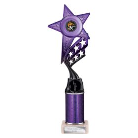 Innov8 Multisport Tube Trophy Purple & Black 300mm