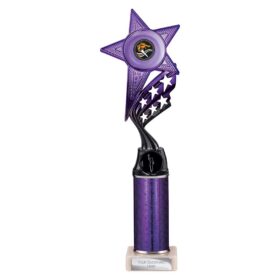Innov8 Multisport Tube Trophy Purple & Black 325mm