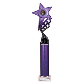 Innov8 Multisport Tube Trophy Purple & Black 400mm