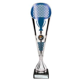 Eclectic Trophy Silver & Blue 330mm